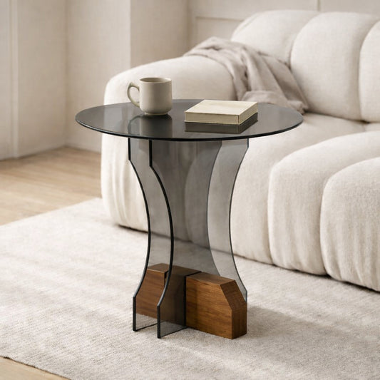 Arc Glass Side Table