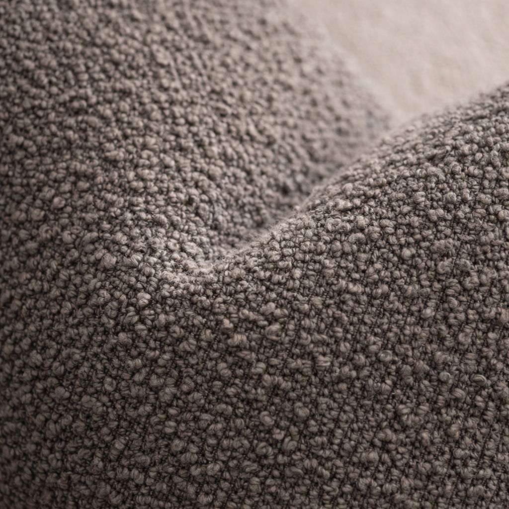 Close-up of textured gray fabric