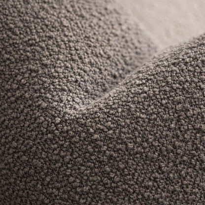Close-up of textured gray fabric